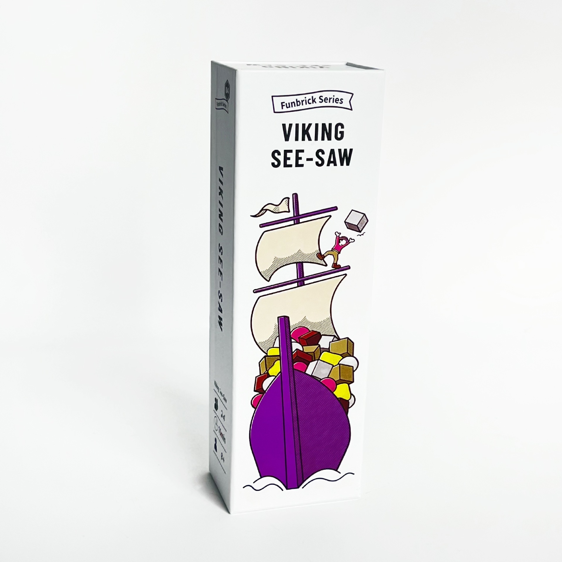 Board Game Vikings - Viking See-Saw bordspel – Balansuitdaging voor