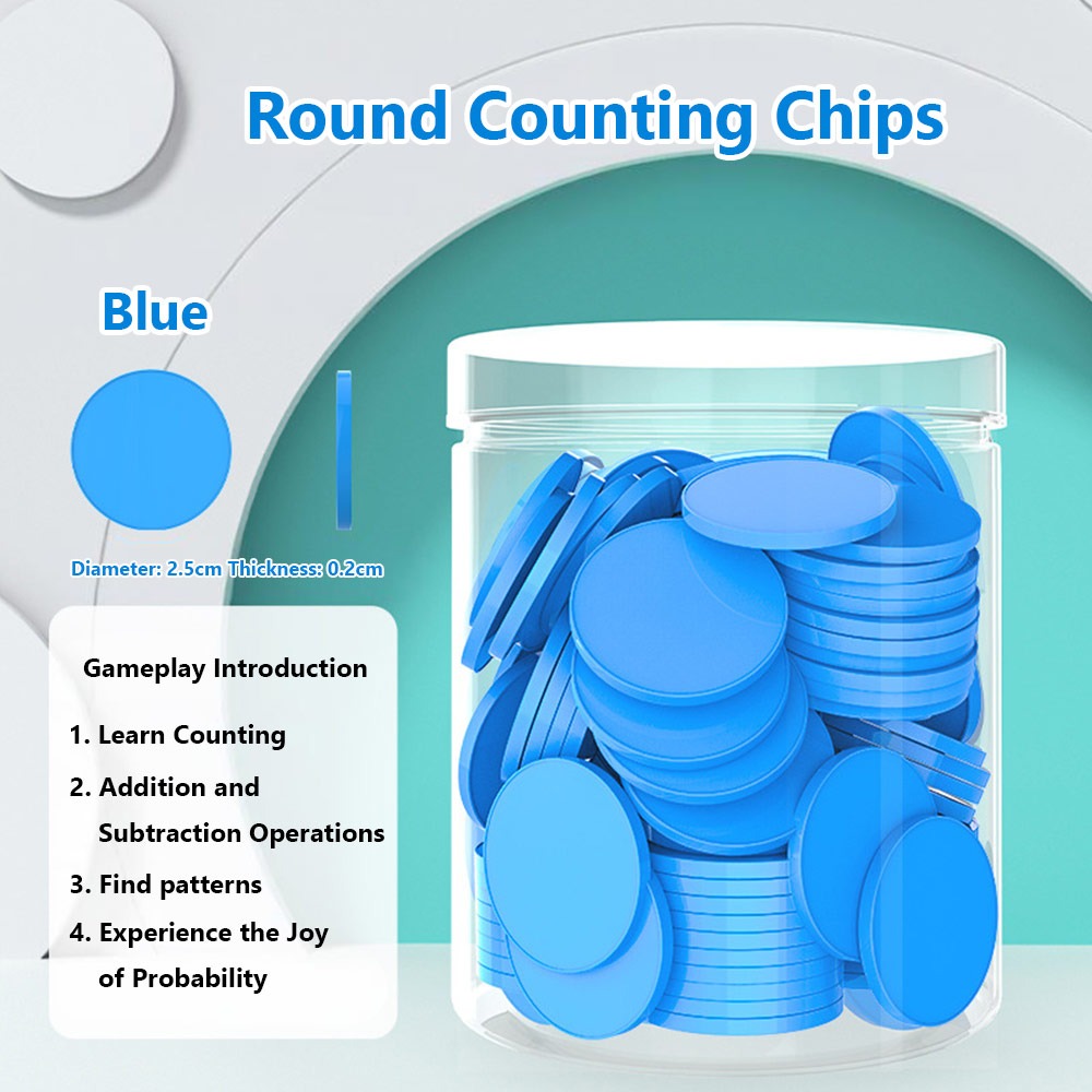 Board Game Zenith - 100 stuks Plastic Telchips Optellen Aftrekken