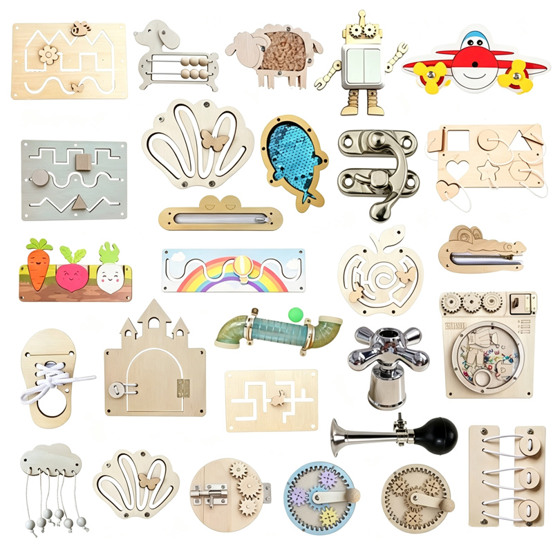 Board Game Anak - Kinderen Drukke Board Diy Accessoires Baby