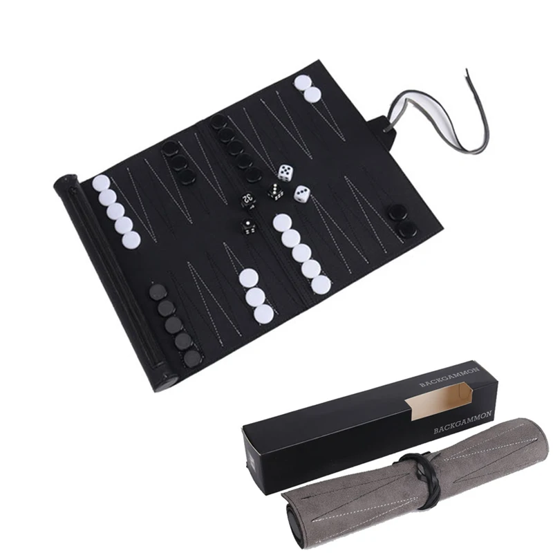 Board Game Zenith - Oprollen Backgammon Sets Draagbare Reisbordspellen Set