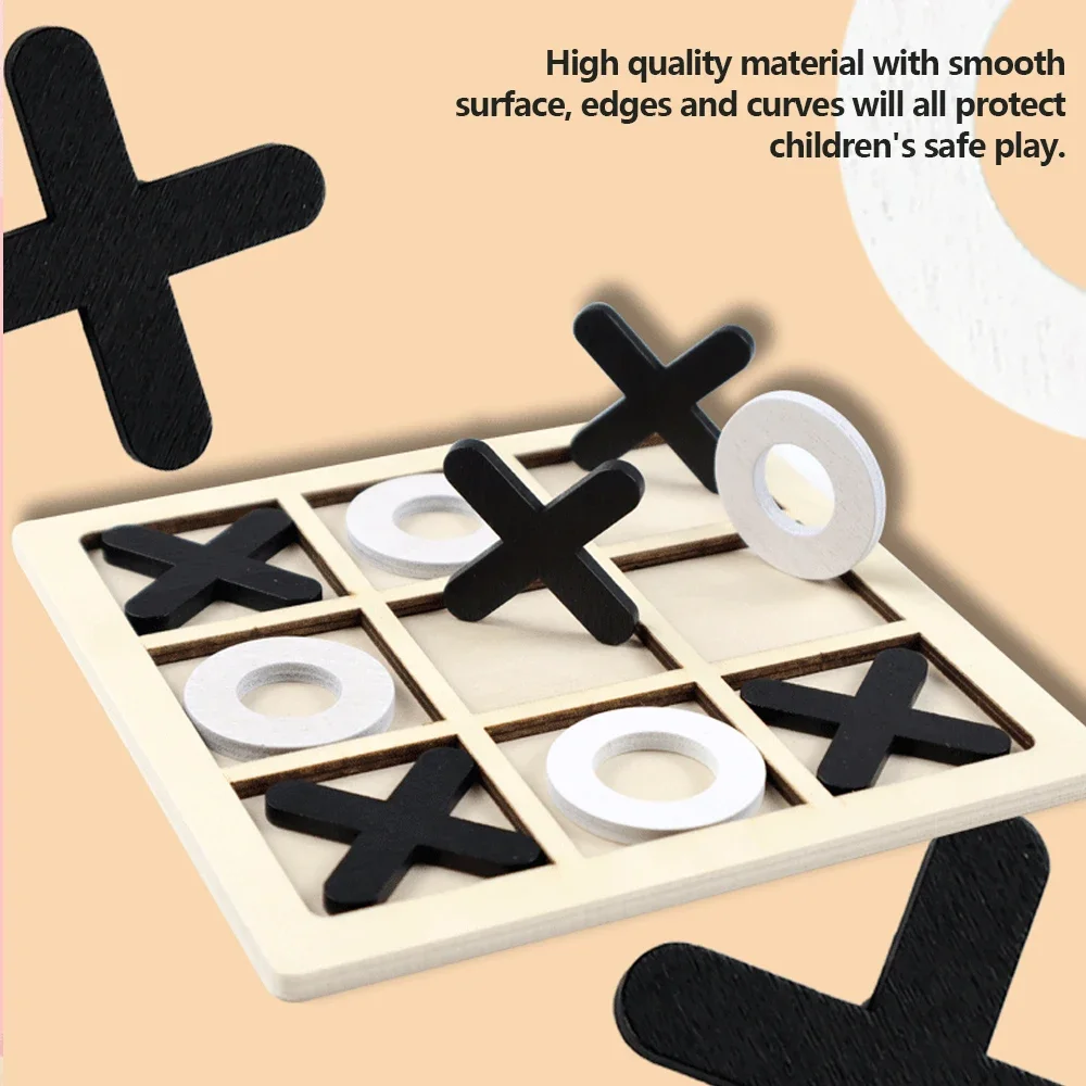 Houten XO Tic Tac Toe Game Min - Board Game Anak recensie en prijs