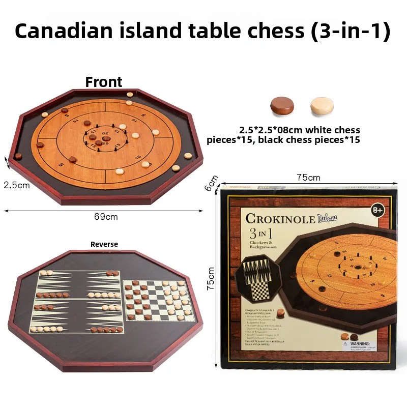 Massief houten Crokinole bord  - Board Game Zenith recensie en prijs