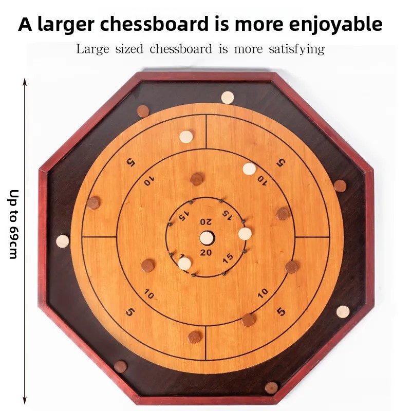 Massief houten Crokinole bord  - Board Game Zenith recensie en prijs