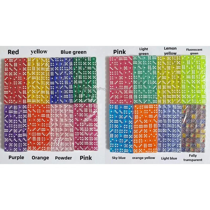 100 stuks gekleurde 14 mm acry - Board Game Digital recensie en prijs