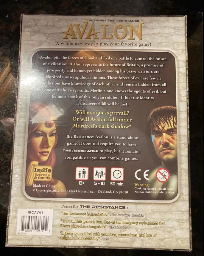 Indie Boards en kaarten |   De - Board Game Avalon recensie en prijs