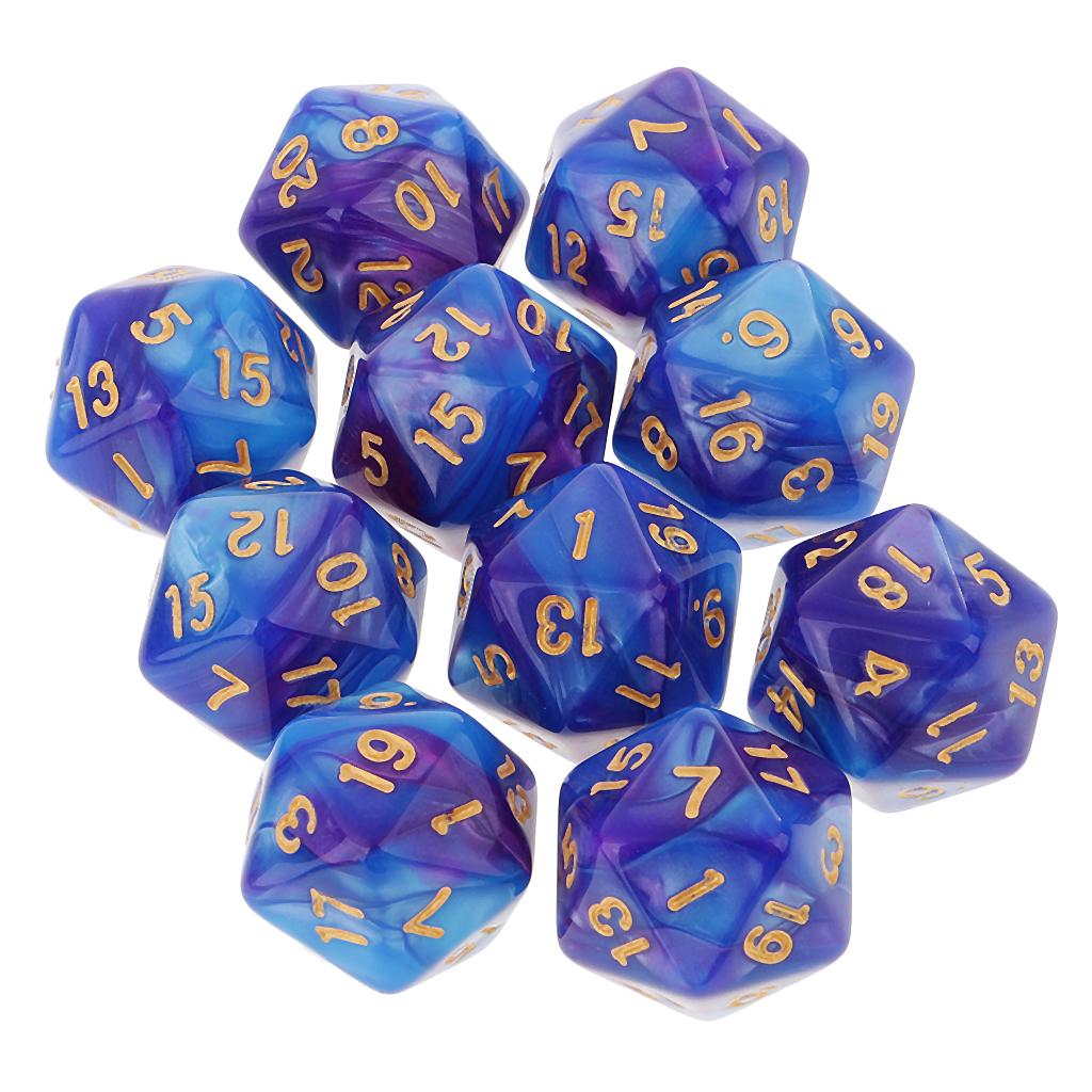 10 stuks polyhedrale 20-zijdig - Board Game Digital recensie en prijs