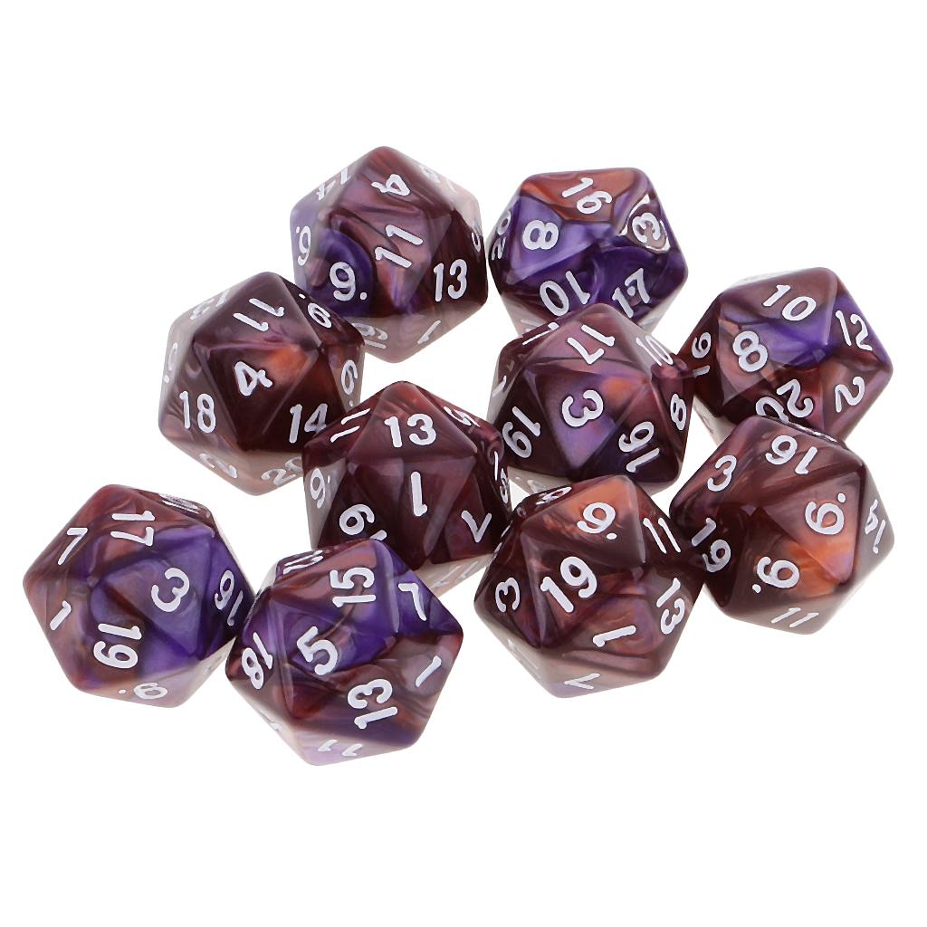 10 stuks polyhedrale 20-zijdig - Board Game Digital recensie en prijs